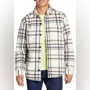 Alpine Design Plaid Fleece Button Front Shirt Jacket – Size XL